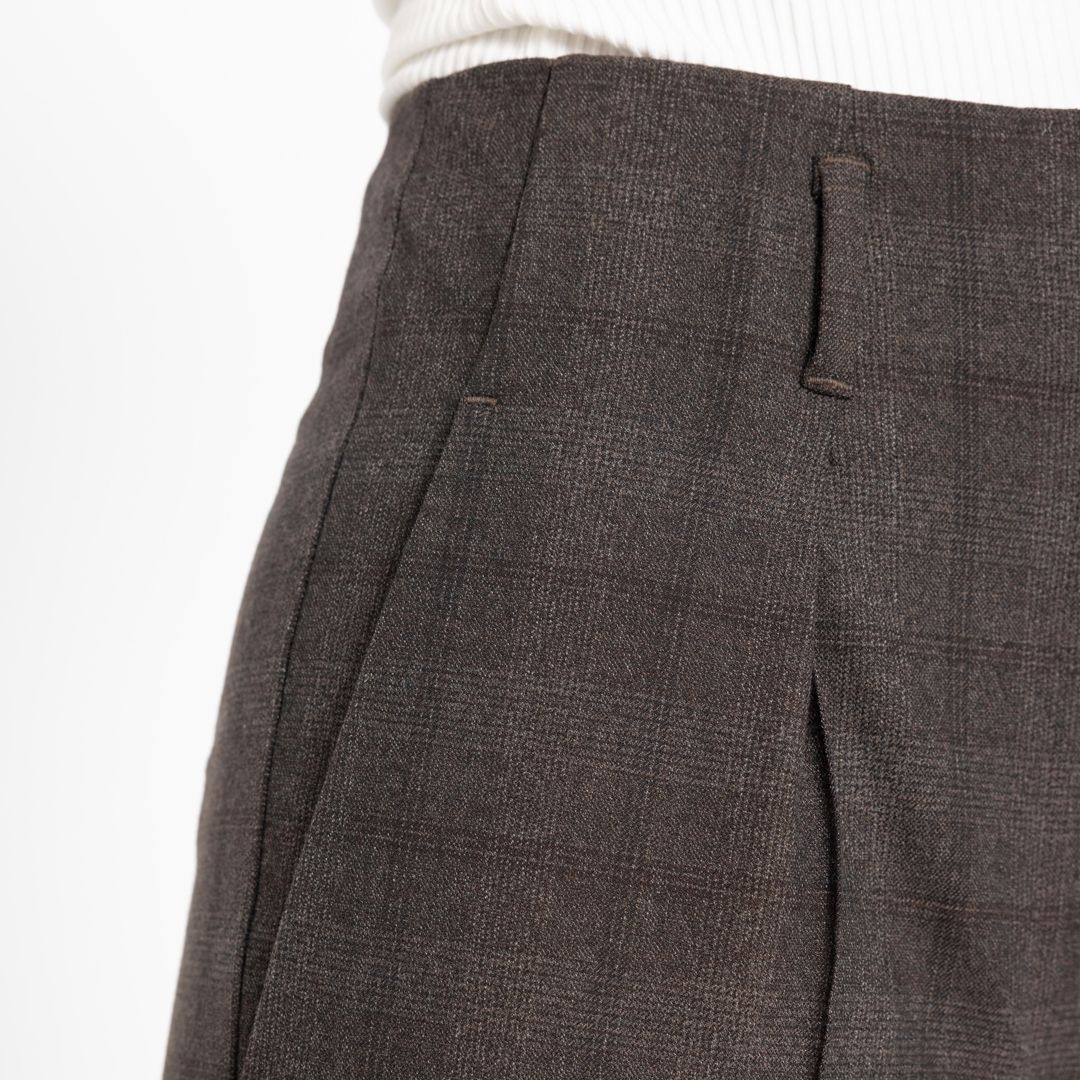 Hailey 682 Trousers brown check