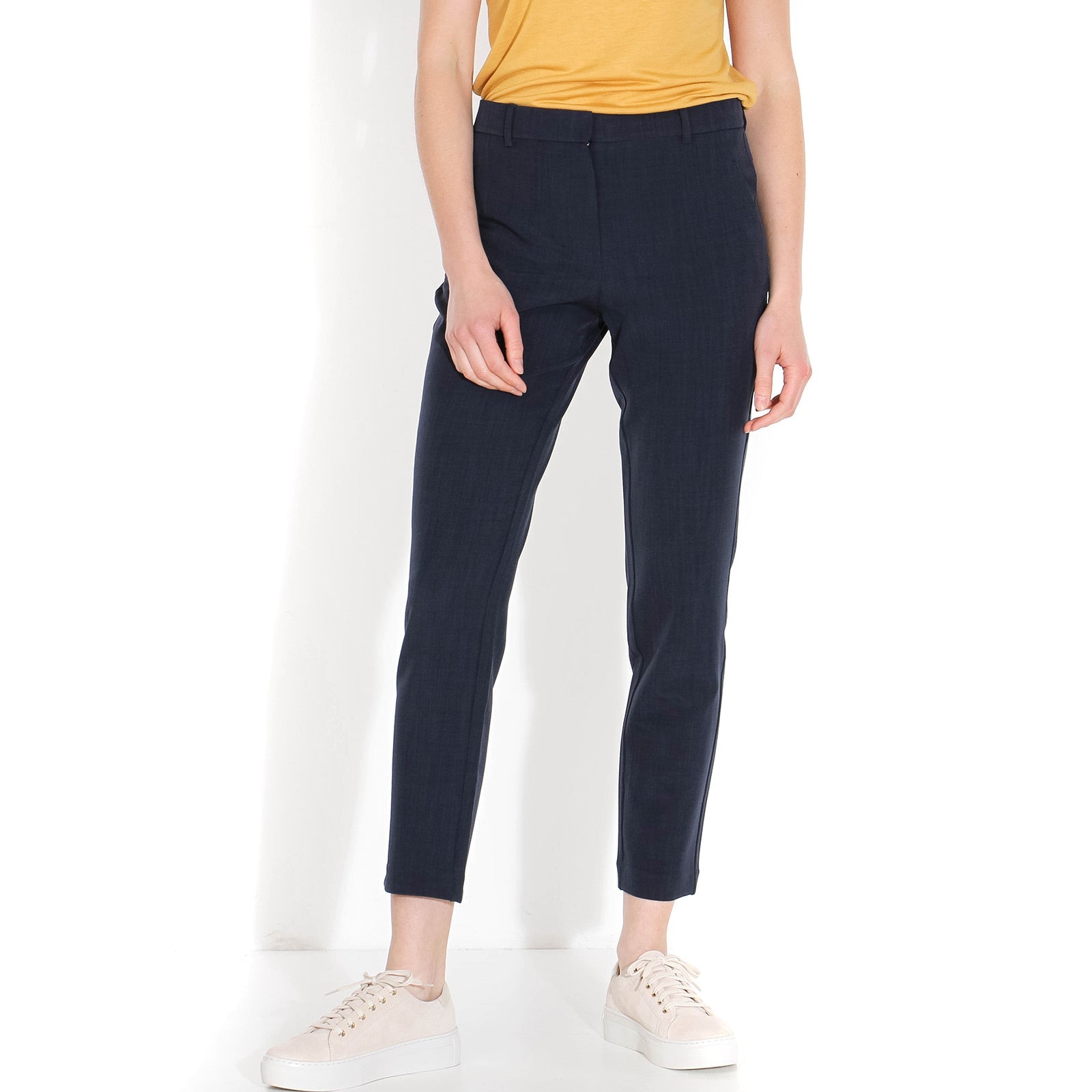 Kylie Crop 229 Pants navy melange Five Units