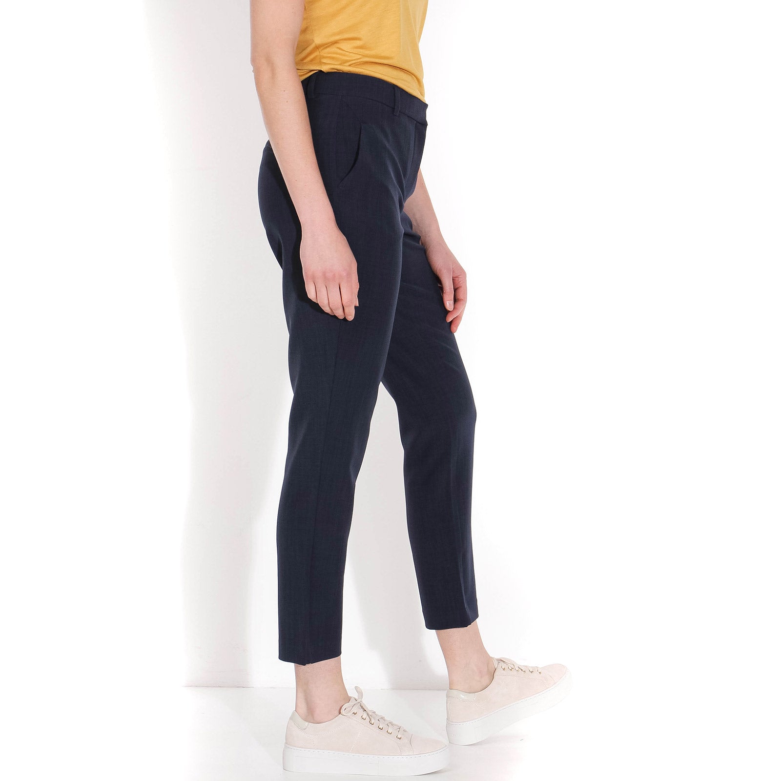 Kylie Crop 229 Pants navy melange Five Units