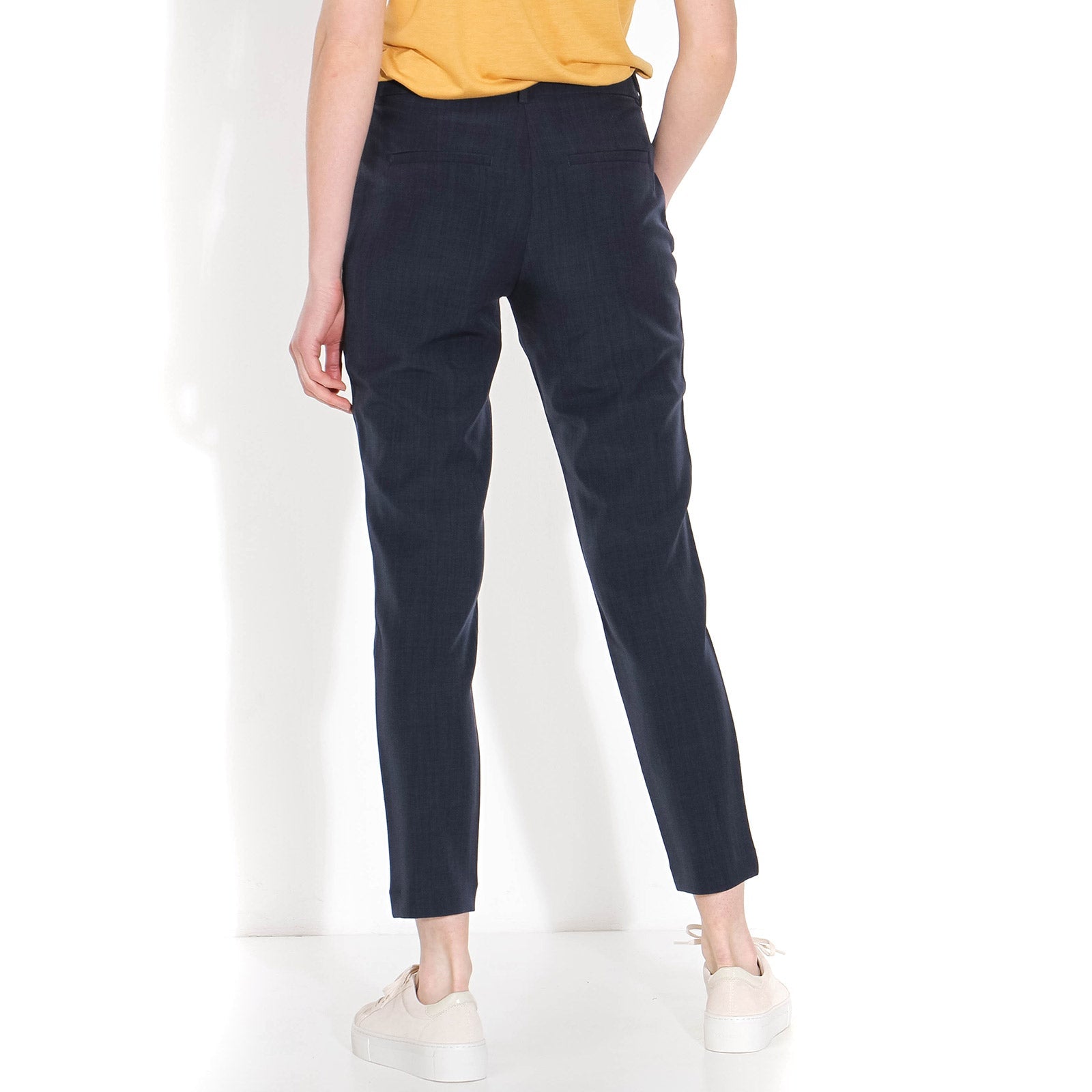 Kylie Crop 229 Pants navy melange Five Units
