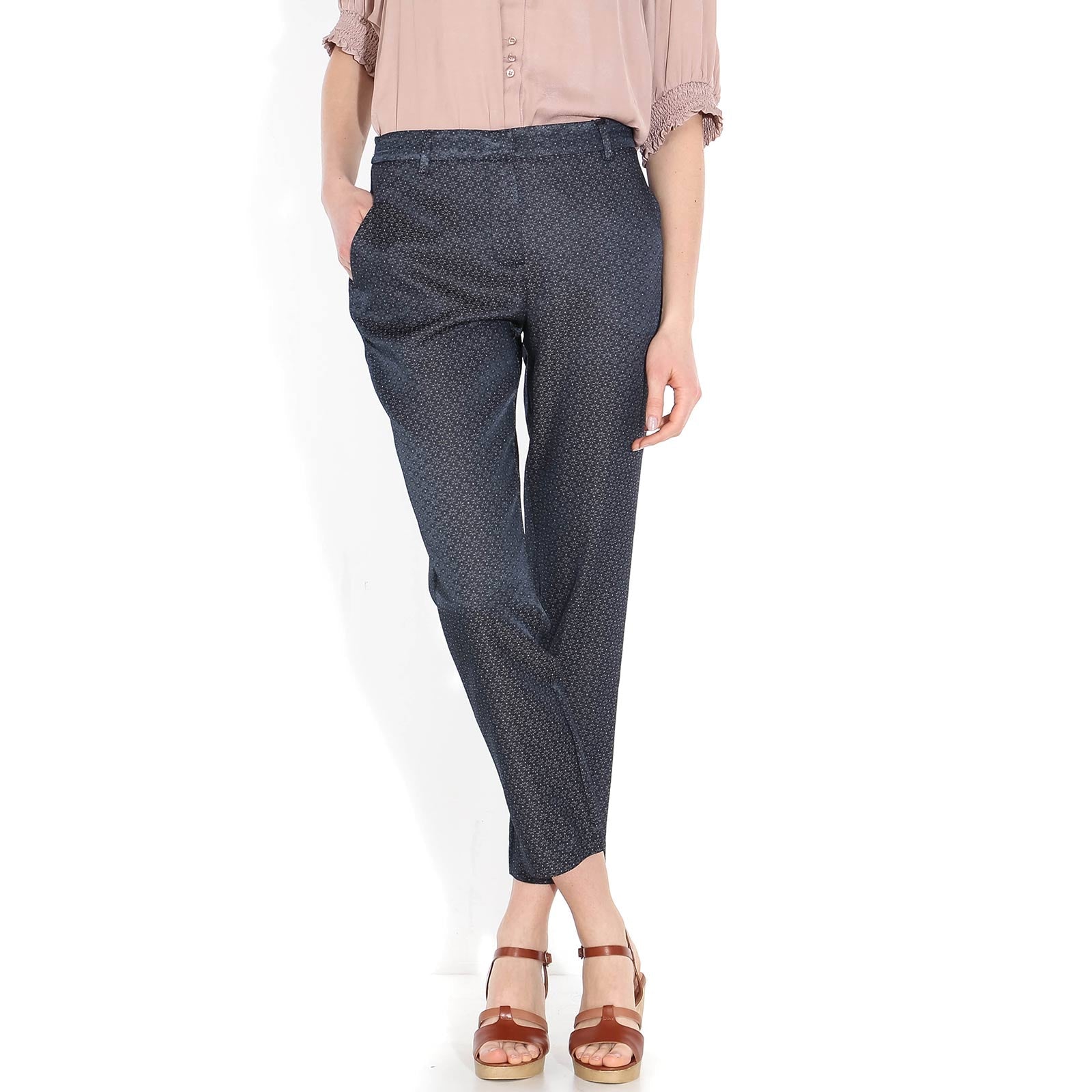 Kylie Crop Pant navy blush Five Units