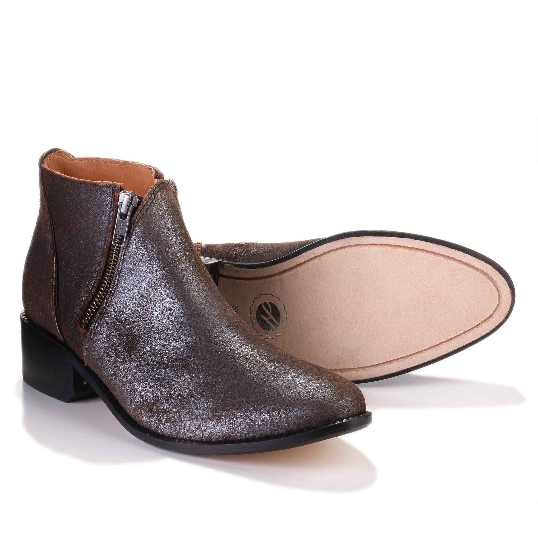 Jilt Ankleboot Suede pewter H by Hudson