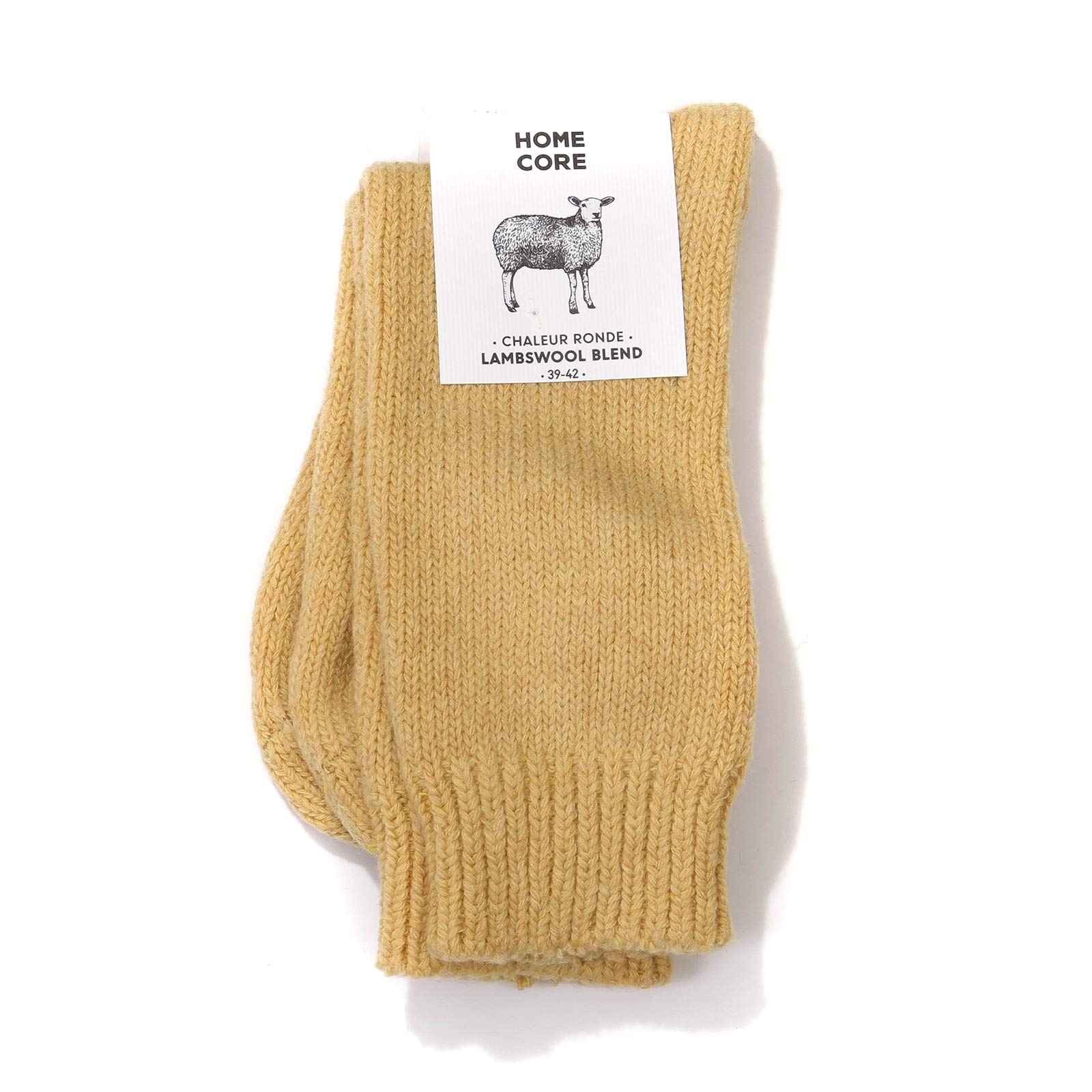 Lambswool Socks yellow