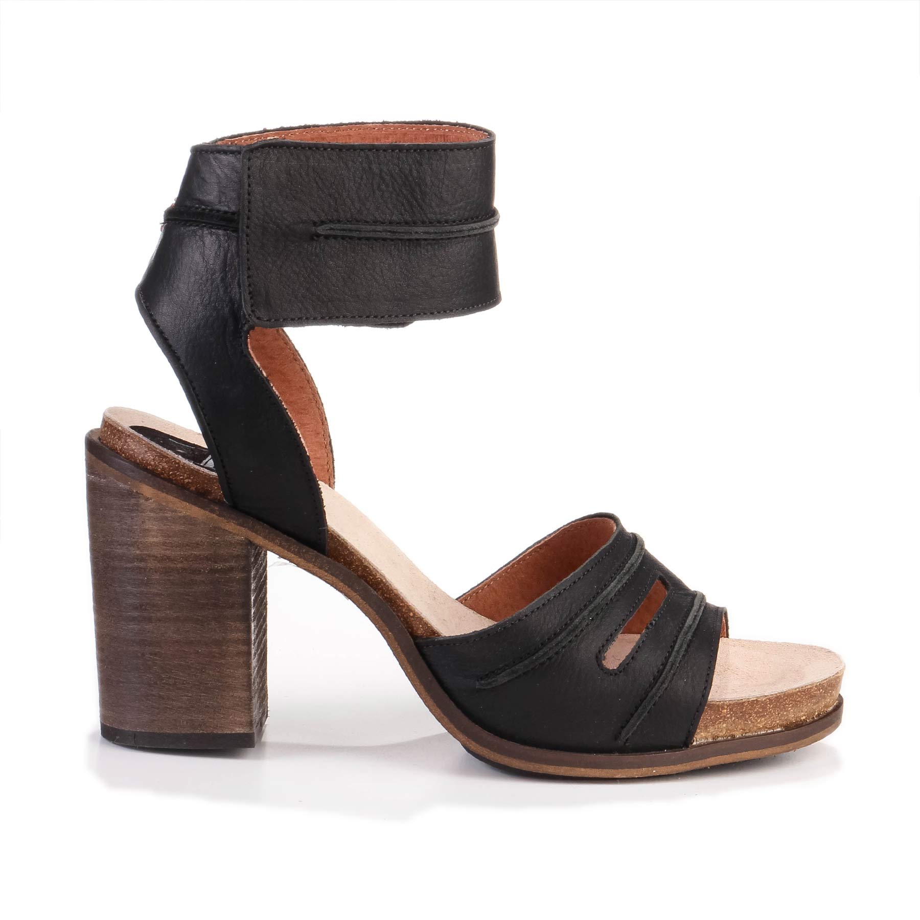Catherine Leather black/naturel Hub Footwear