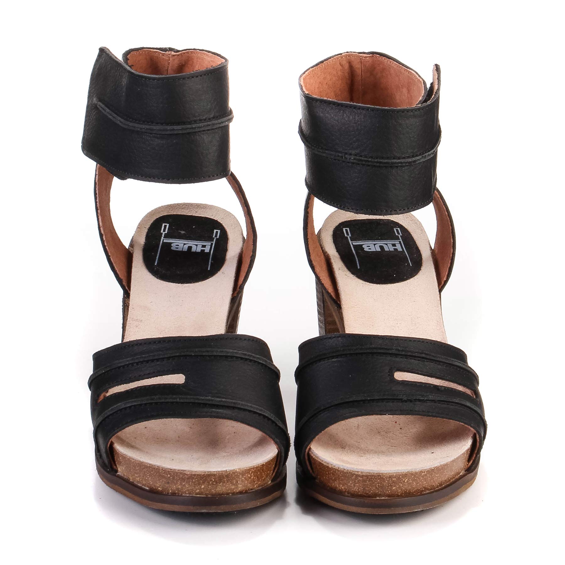 Catherine Leather black/naturel Hub Footwear
