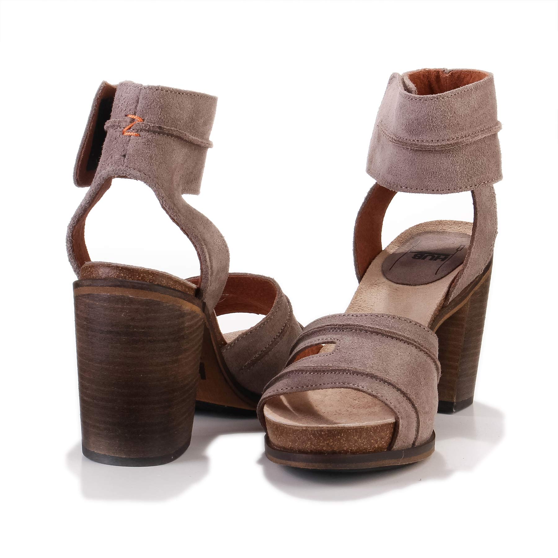 Catherine Waxed Suede ardesia/naturel Hub Footwear