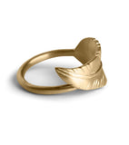 Leaf Ring gold plated silver G0301-G