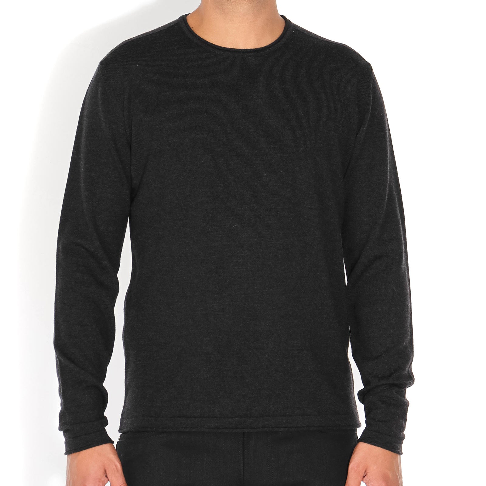 Cleese Longsleeve charcoal melange JohnnyLove