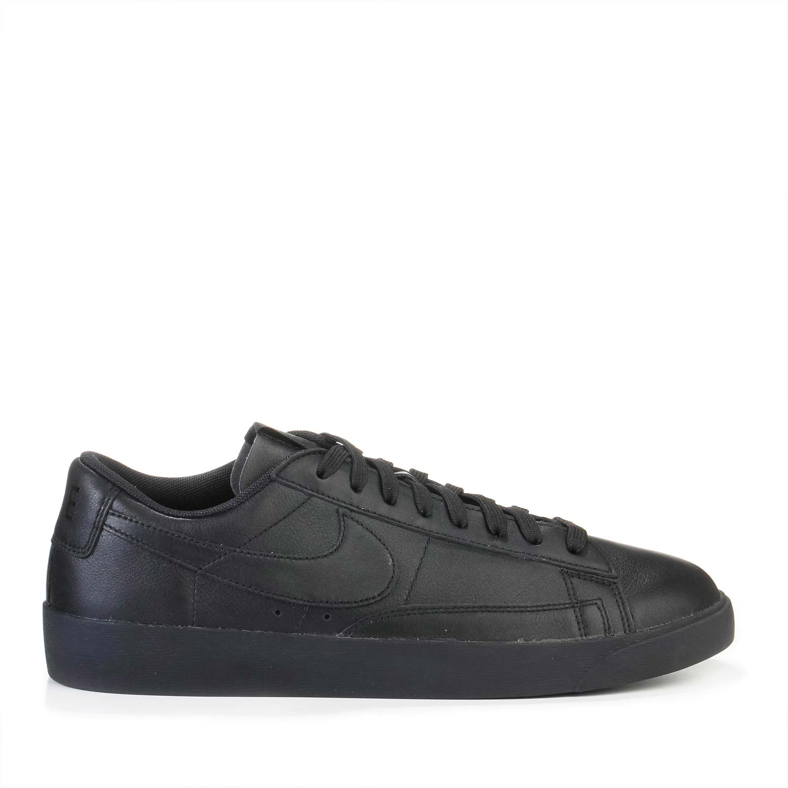 Black leather nikes womens online