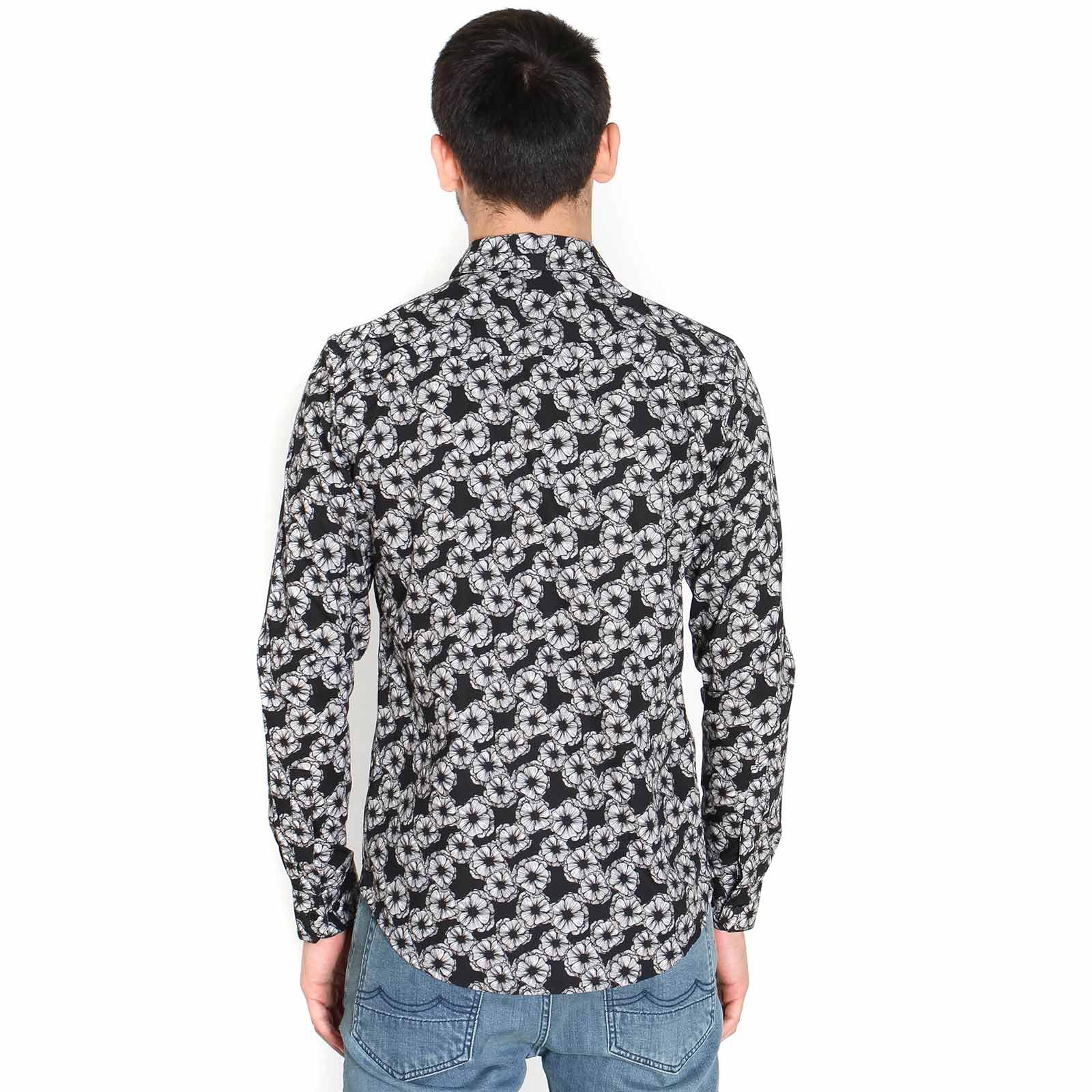 Tue VX AOP Shirt black cosmos Samsoe Samsoe