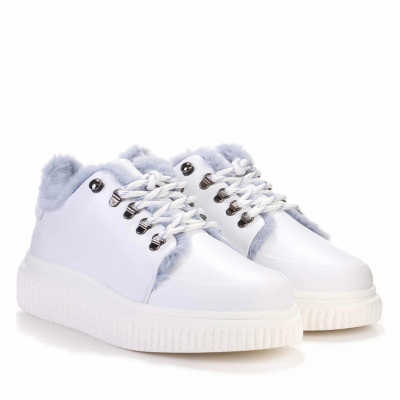Vala Fur Sneaker white Samsoe Samsoe