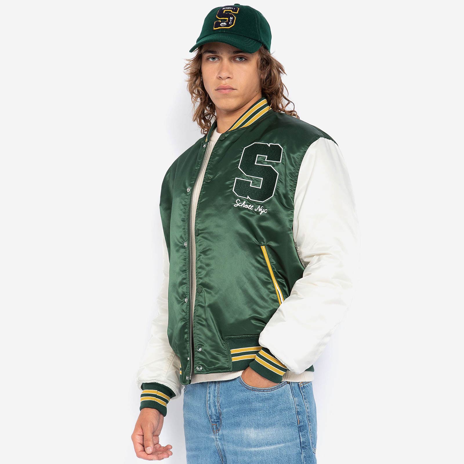 Coachman BiColor Bomber Jacket green/offwhite