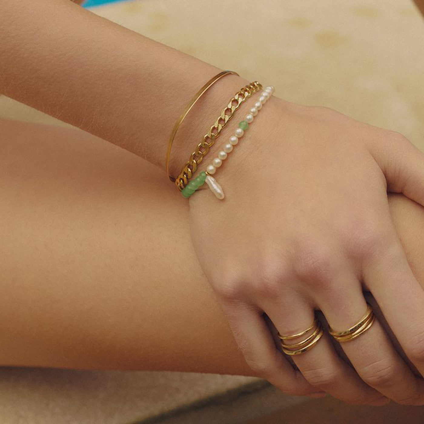 Sentiero Bracelet gold