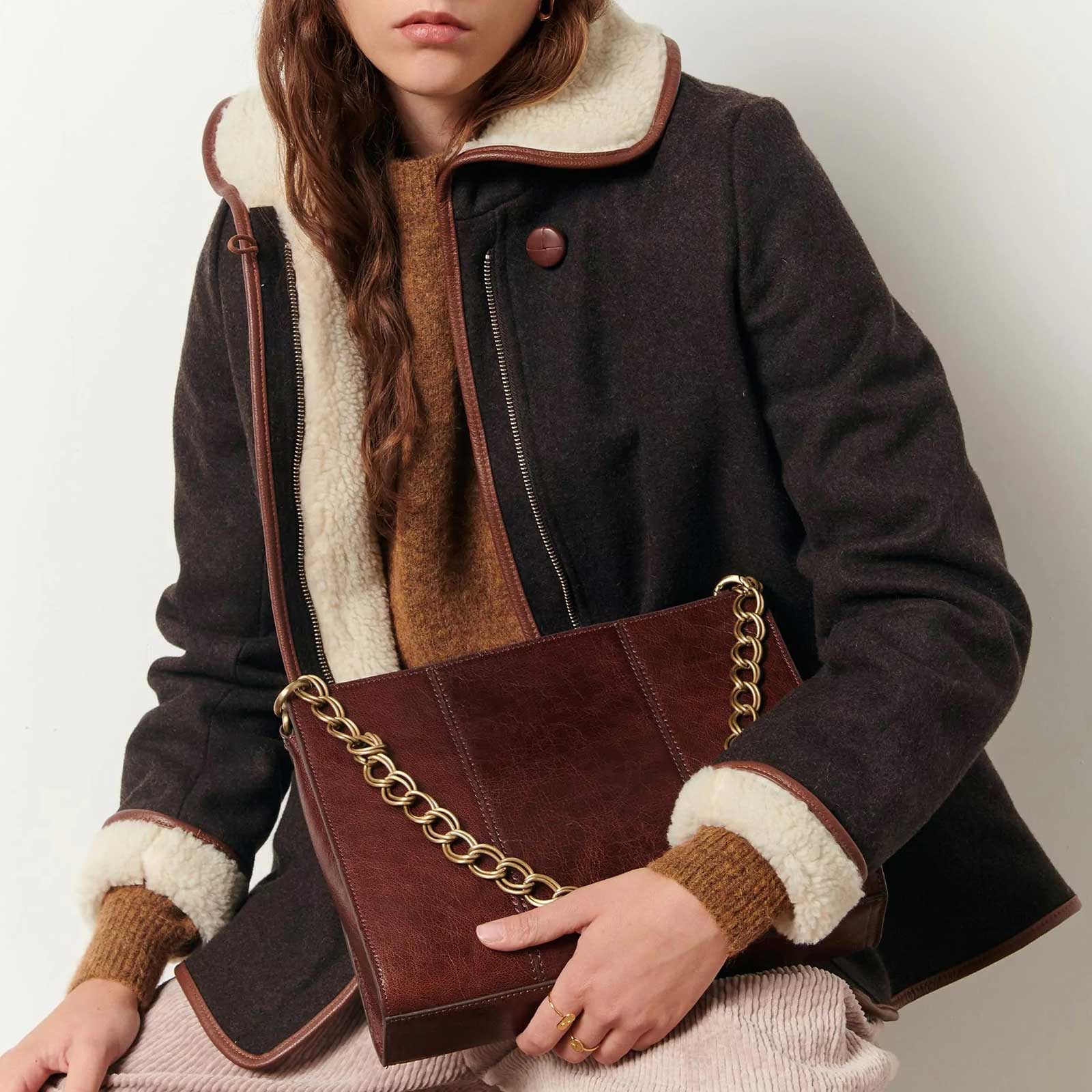 Farawa Leather Bag brownwhisky