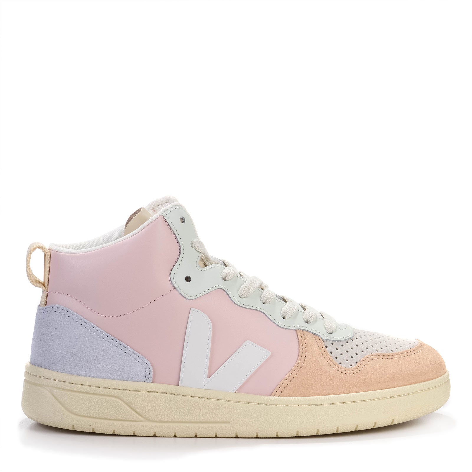 V15 Midtop Leather petale/white/multico