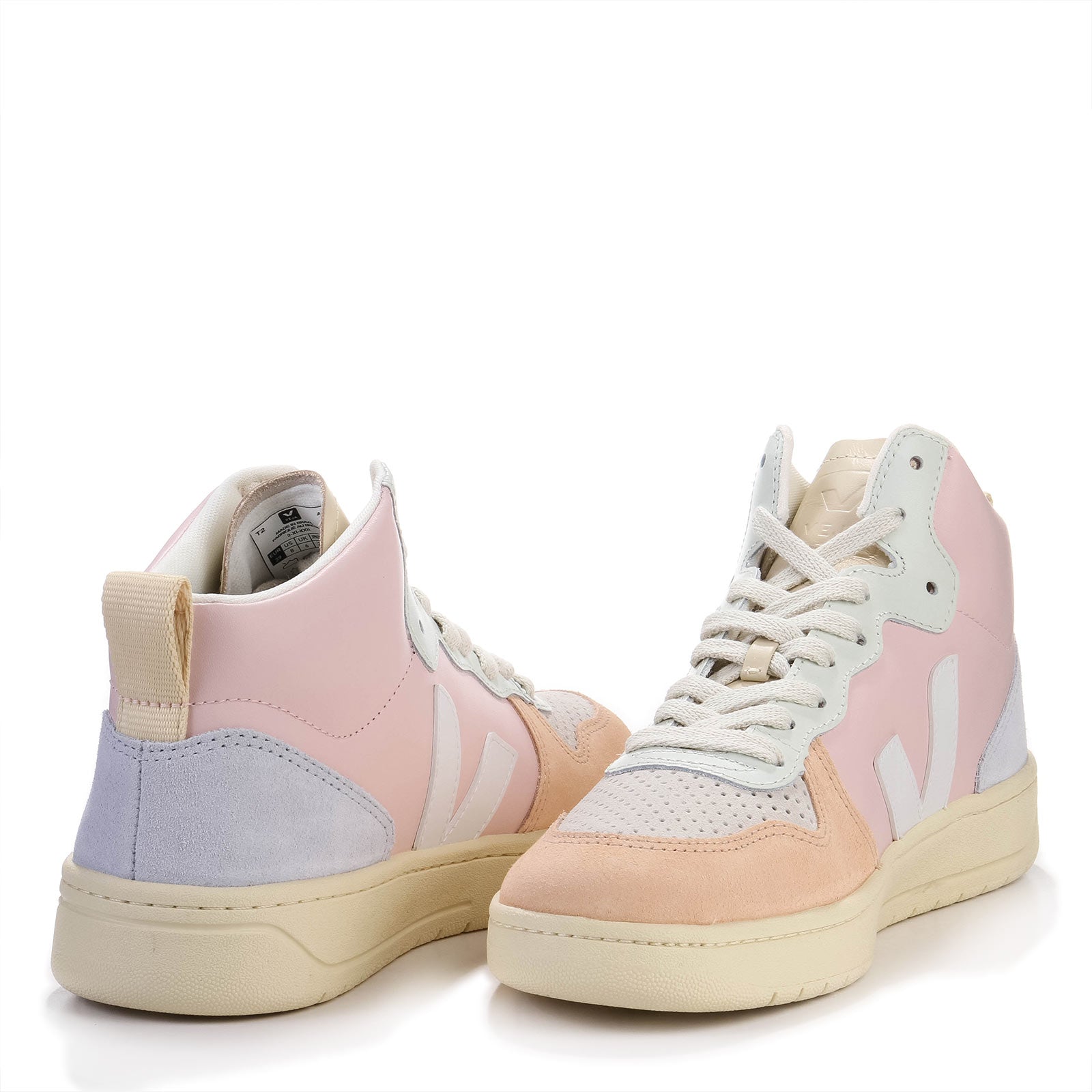 V15 Midtop Leather petale/white/multico