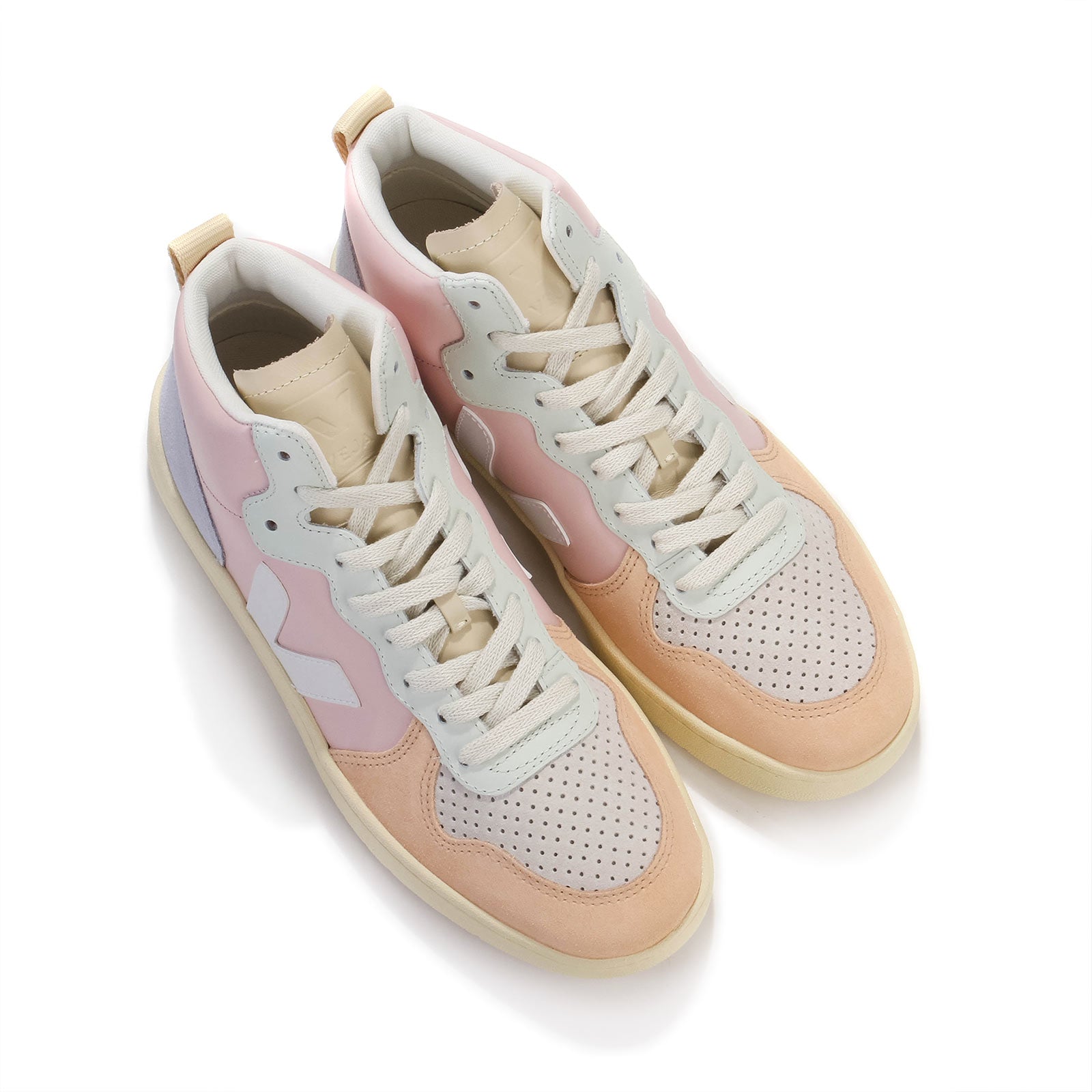 V15 Midtop Leather petale/white/multico