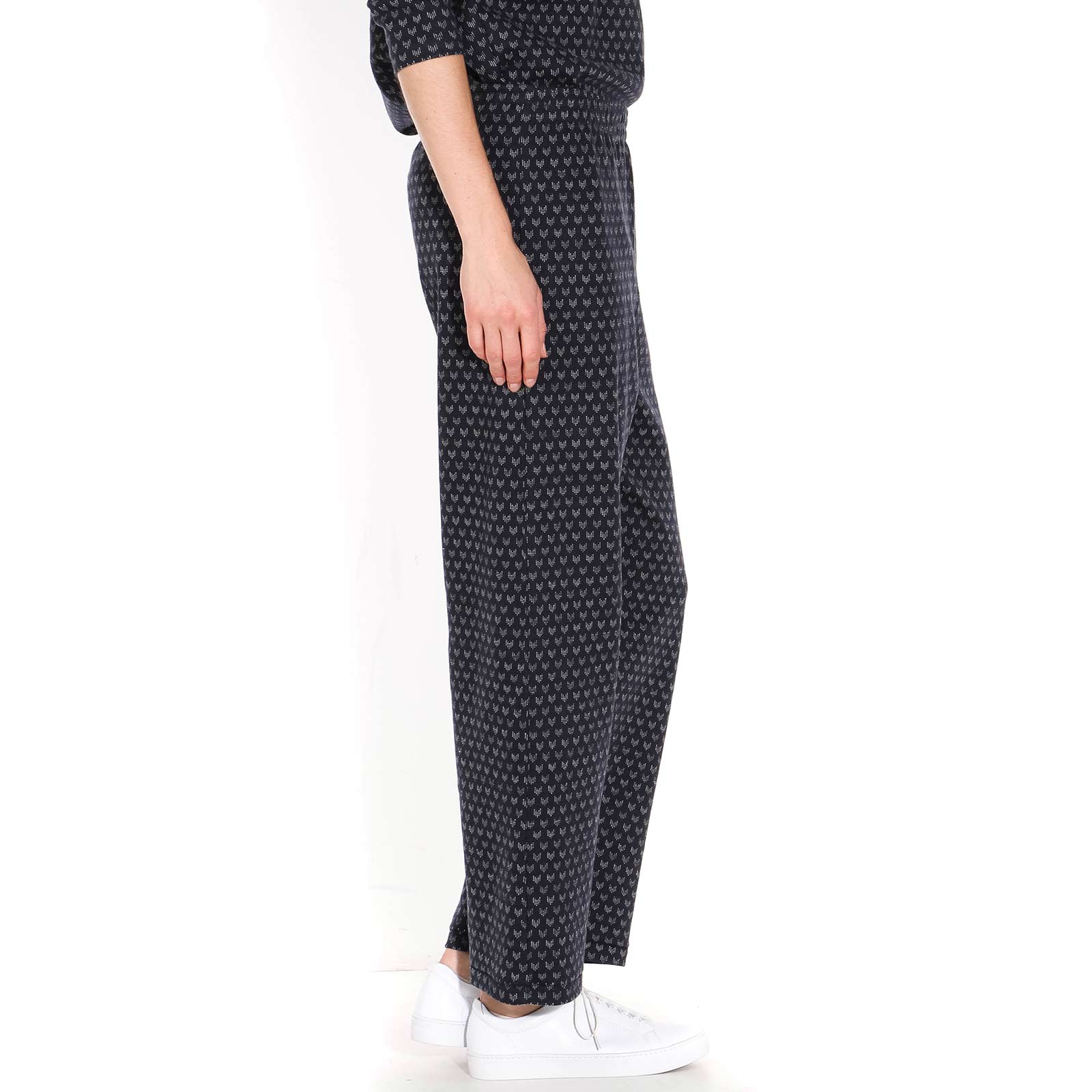 Nuro Trousers dark navy-off white Wemoto