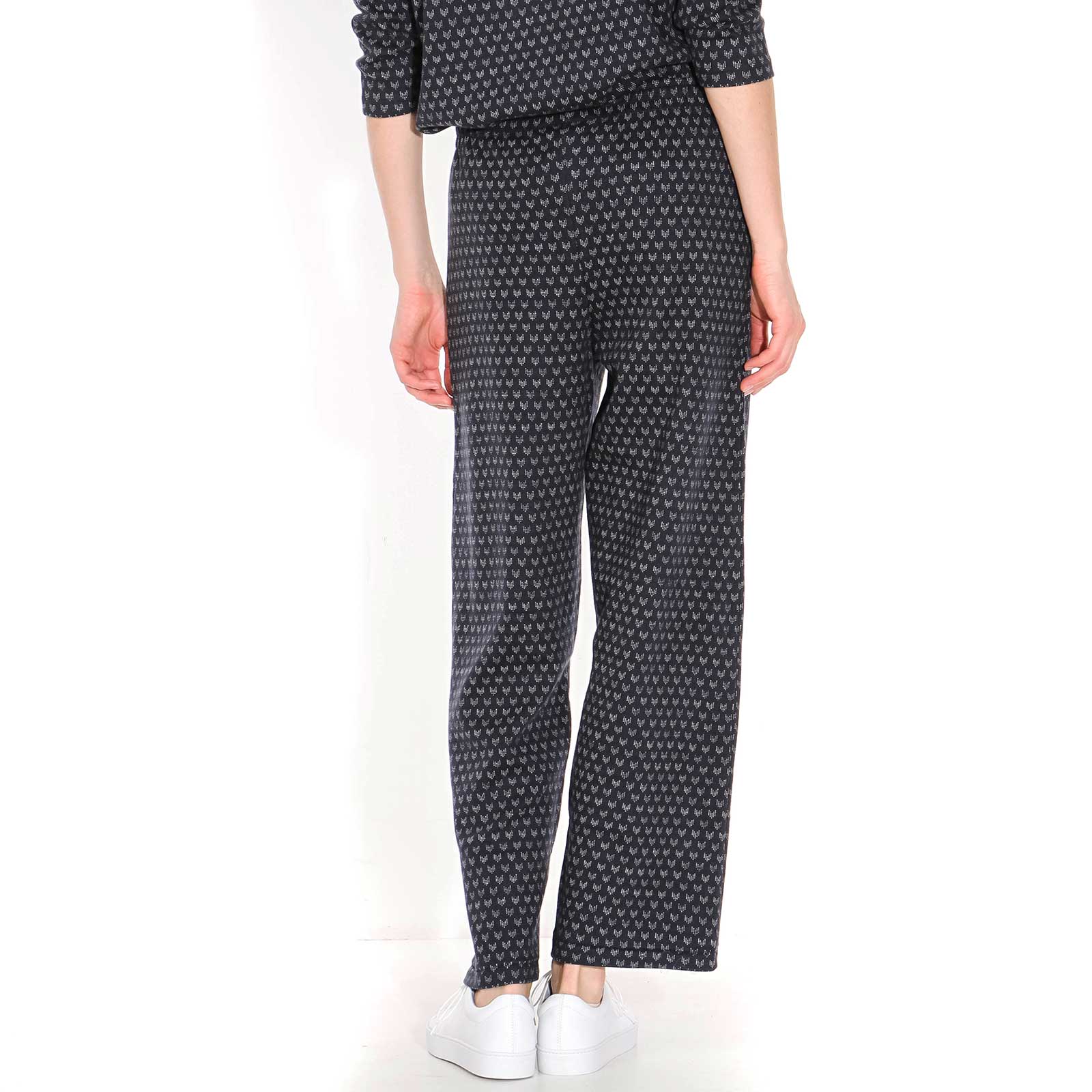 Nuro Trousers dark navy-off white Wemoto