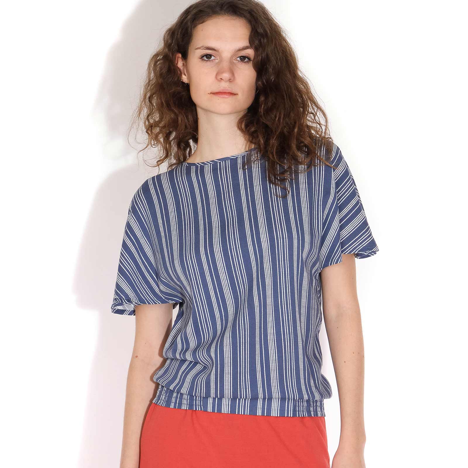 Sussa Printed Top indigo Wemoto