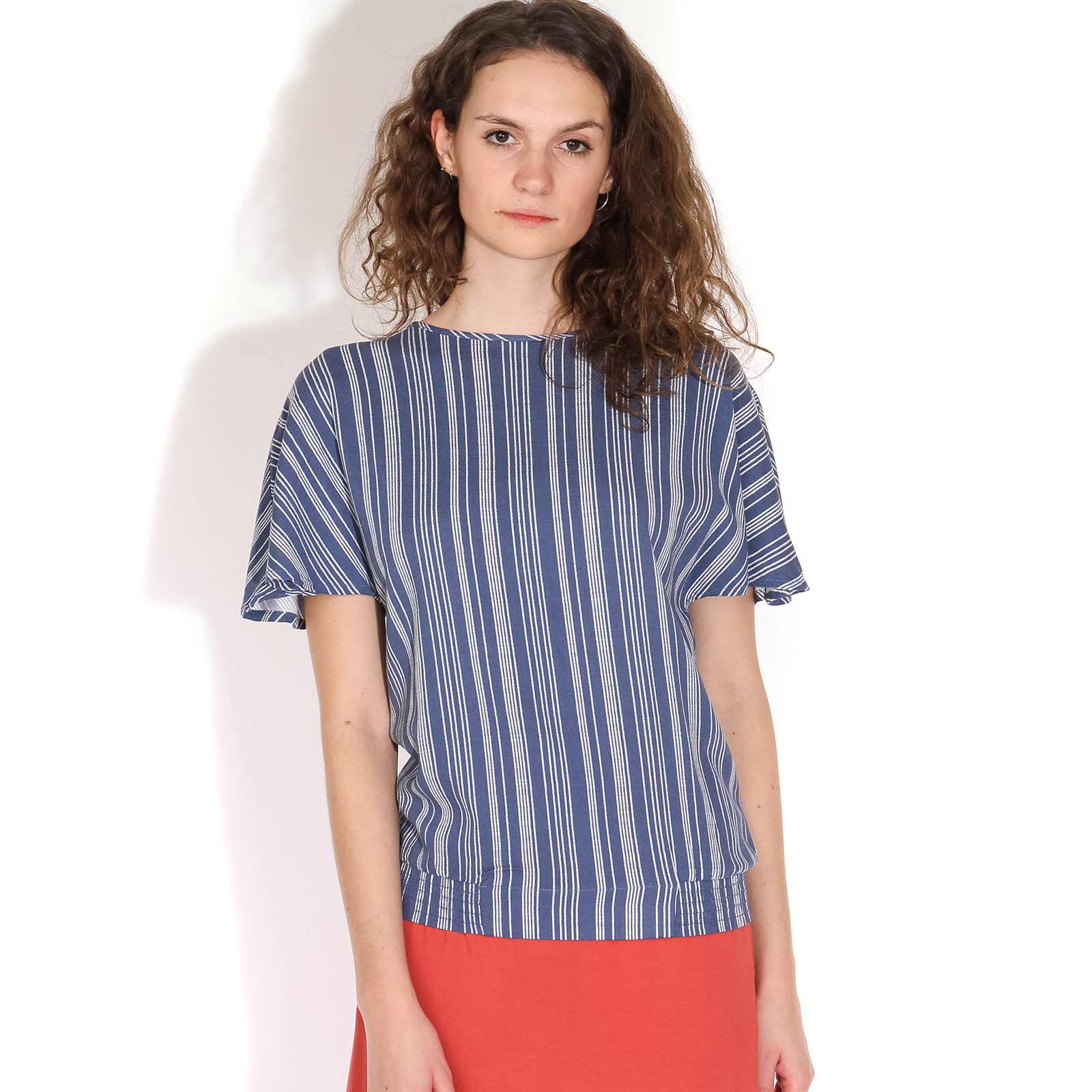 Sussa Printed Top indigo Wemoto