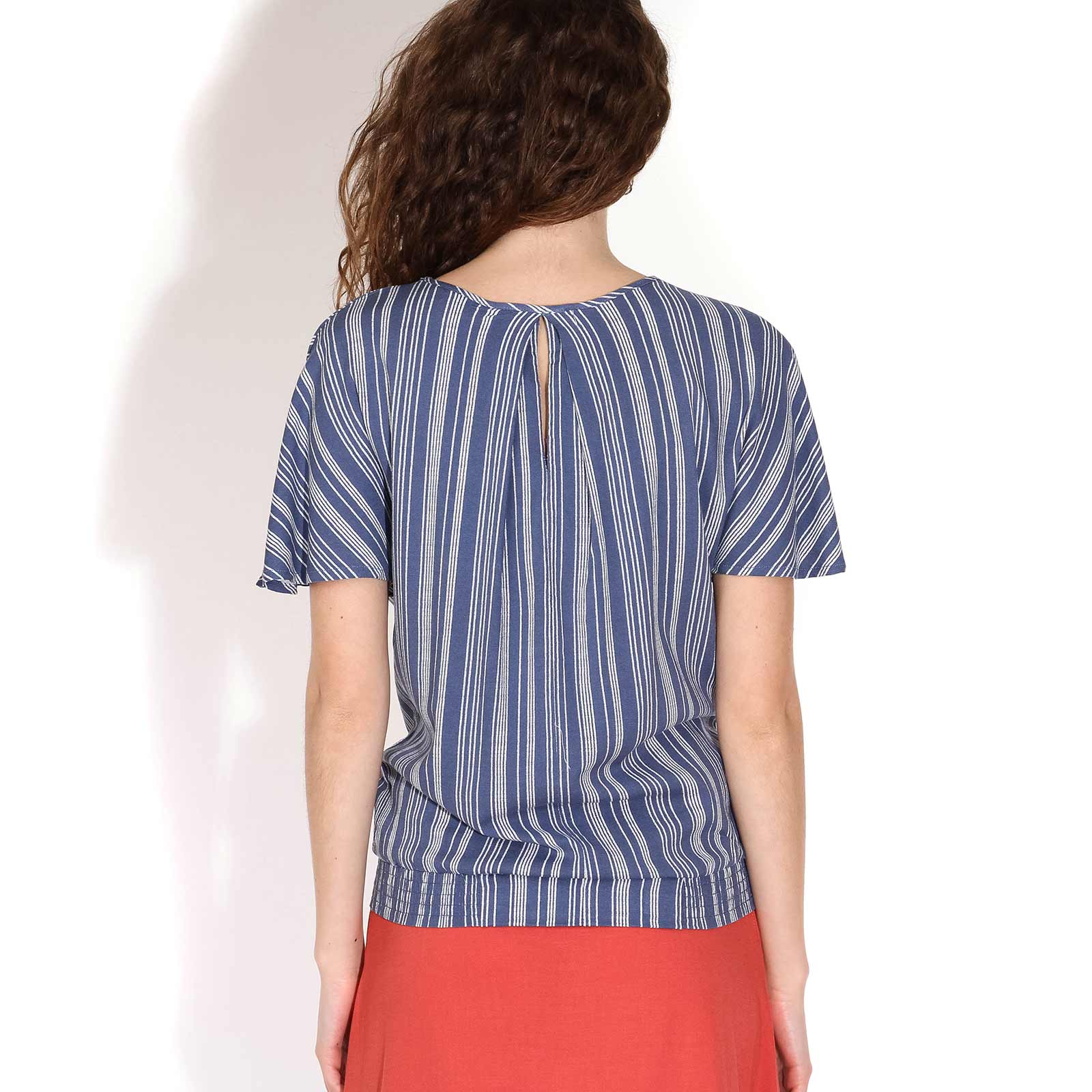 Sussa Printed Top indigo Wemoto