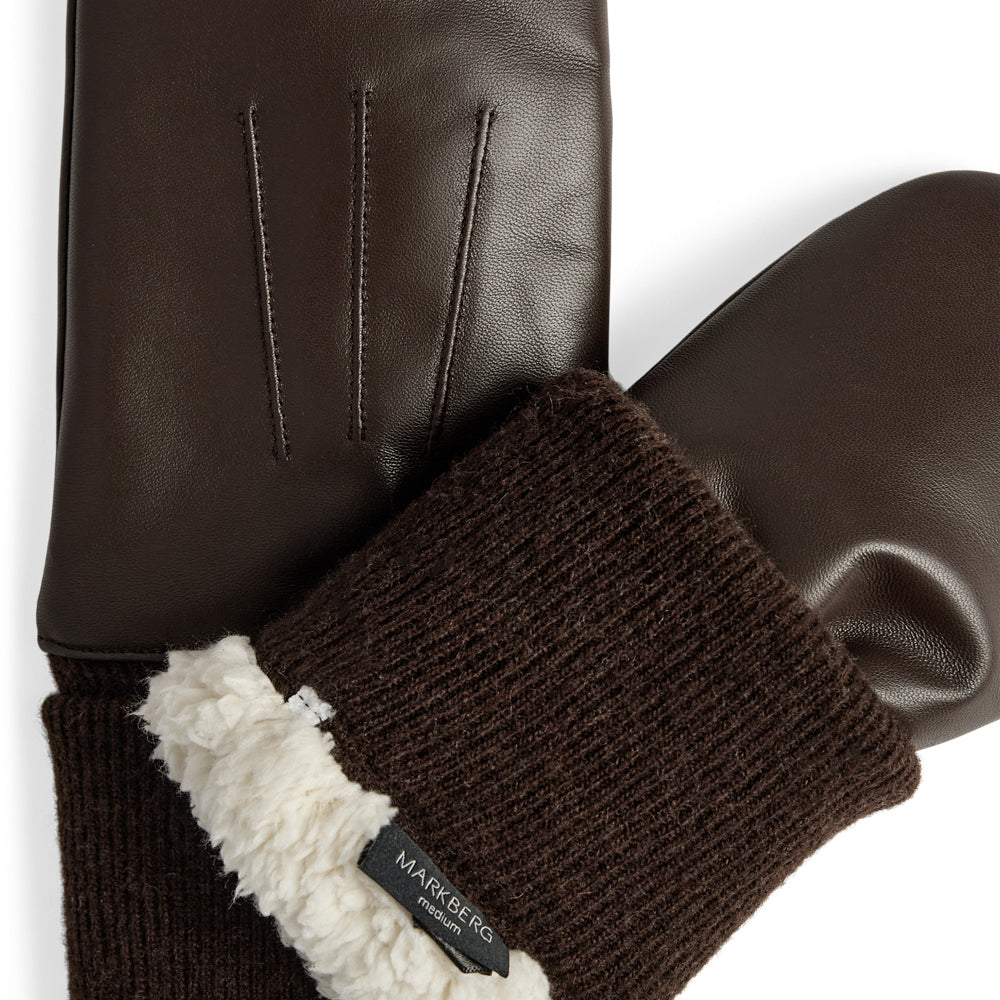 SandroMBG Mitten dark brown