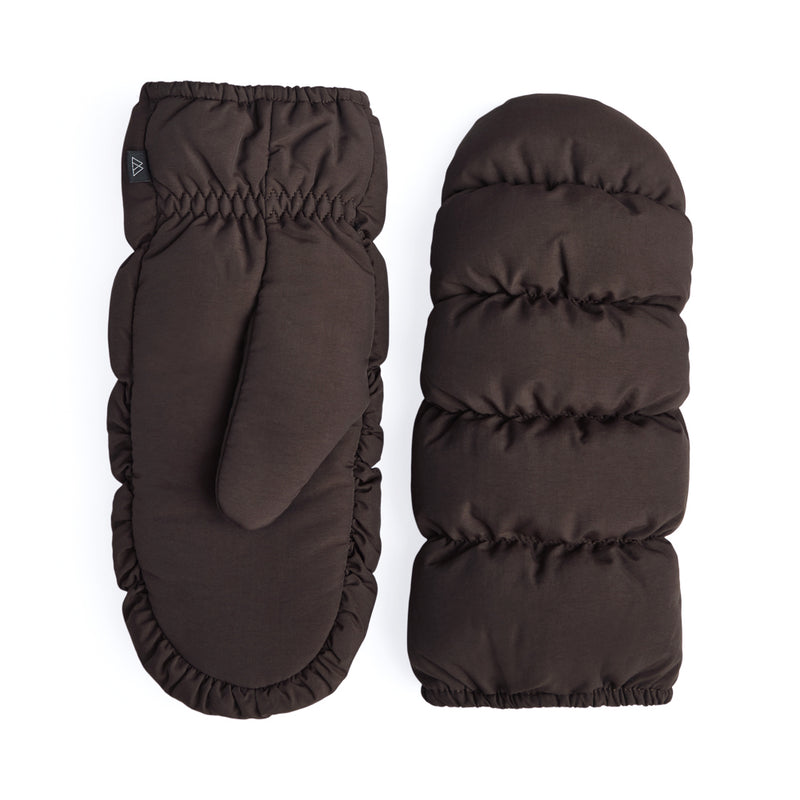 CaiaMBG Puffer Mitten espresso brown