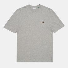 Duck Patch Tee NE plain grey melange