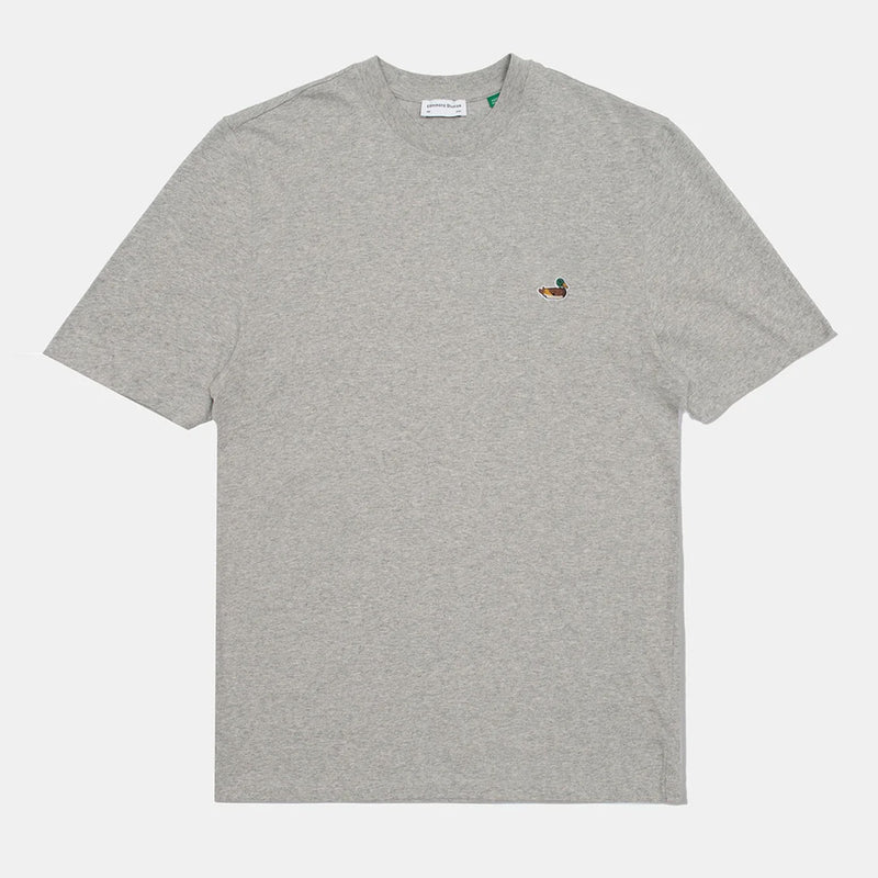 Duck Patch Tee NE plain grey melange