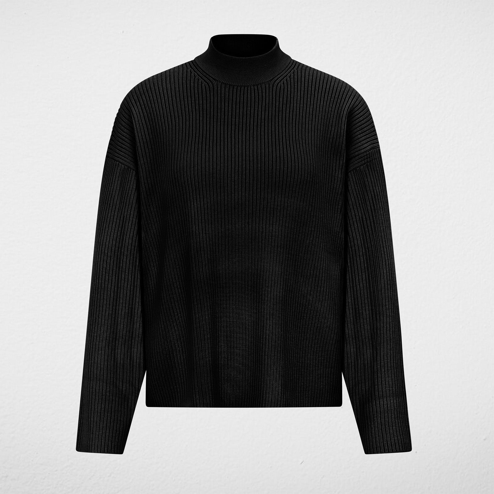 Timothea_2 Turtle Neck Jumper 42002 black