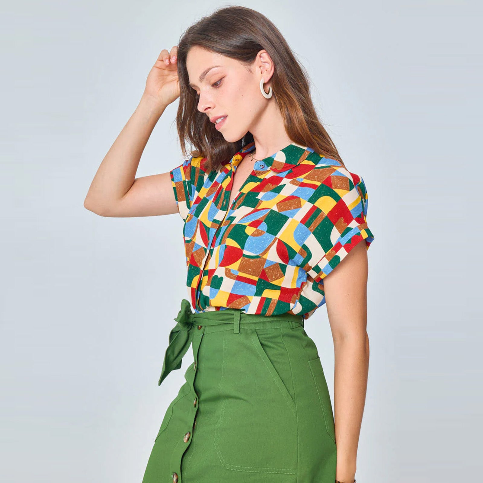 Helene Blouse patchwork