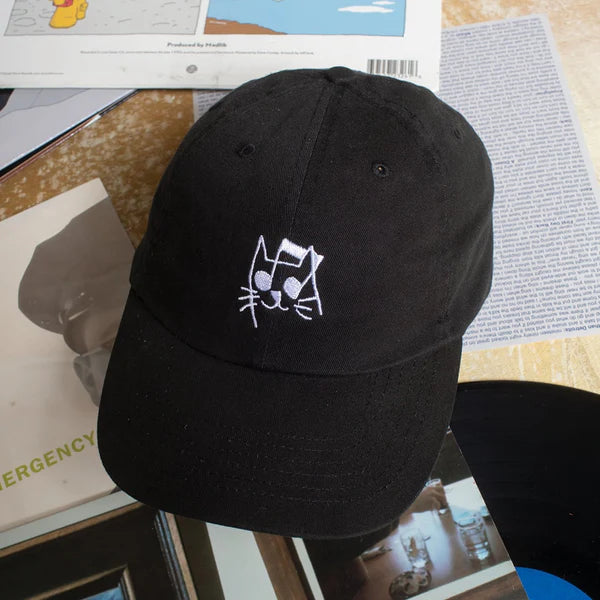 Life Music Cat Dad Hat black The Quiet Life