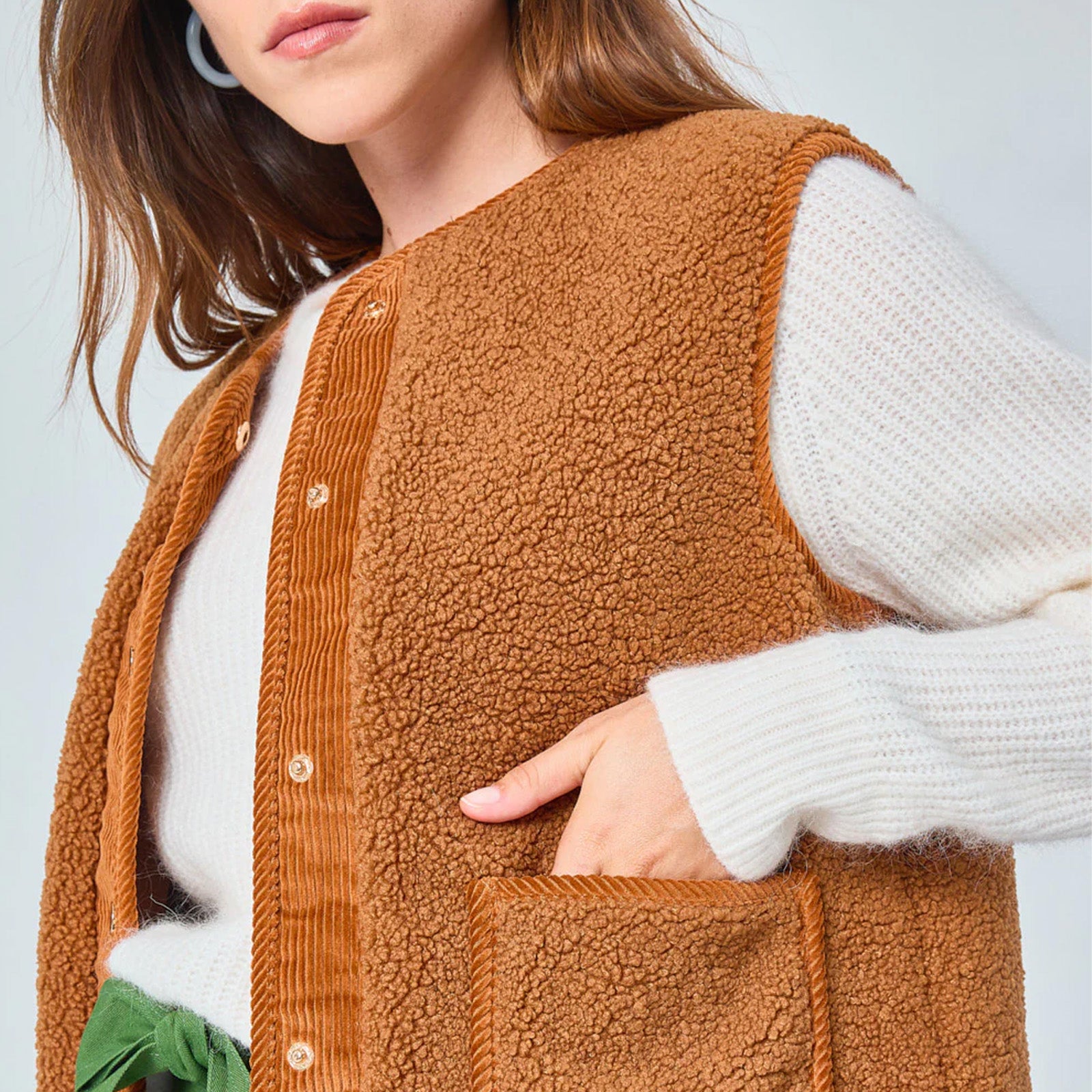 Geoffroy Vest pecan