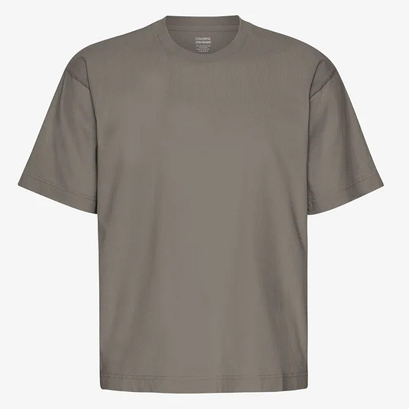 W Organic Oversized Tee misty brown