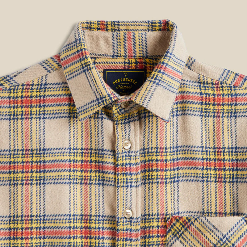 Lars Flannel Shirt yellow/multi