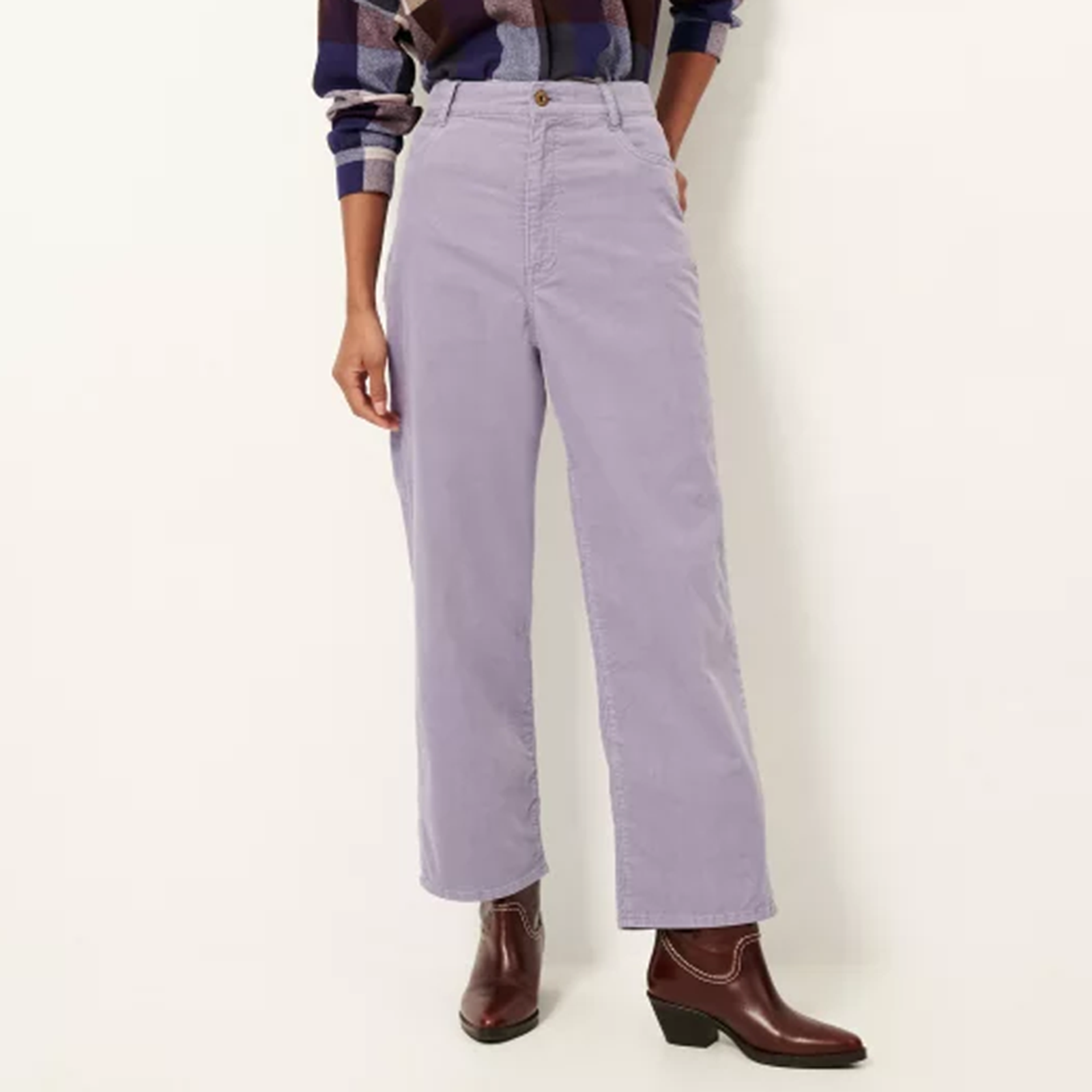 Velvet Cruise Cord Trousers lilasky