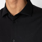 Clean Formal Stretch Shirt black