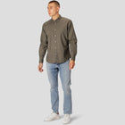 Clean Cut Linen Shirt dusty green