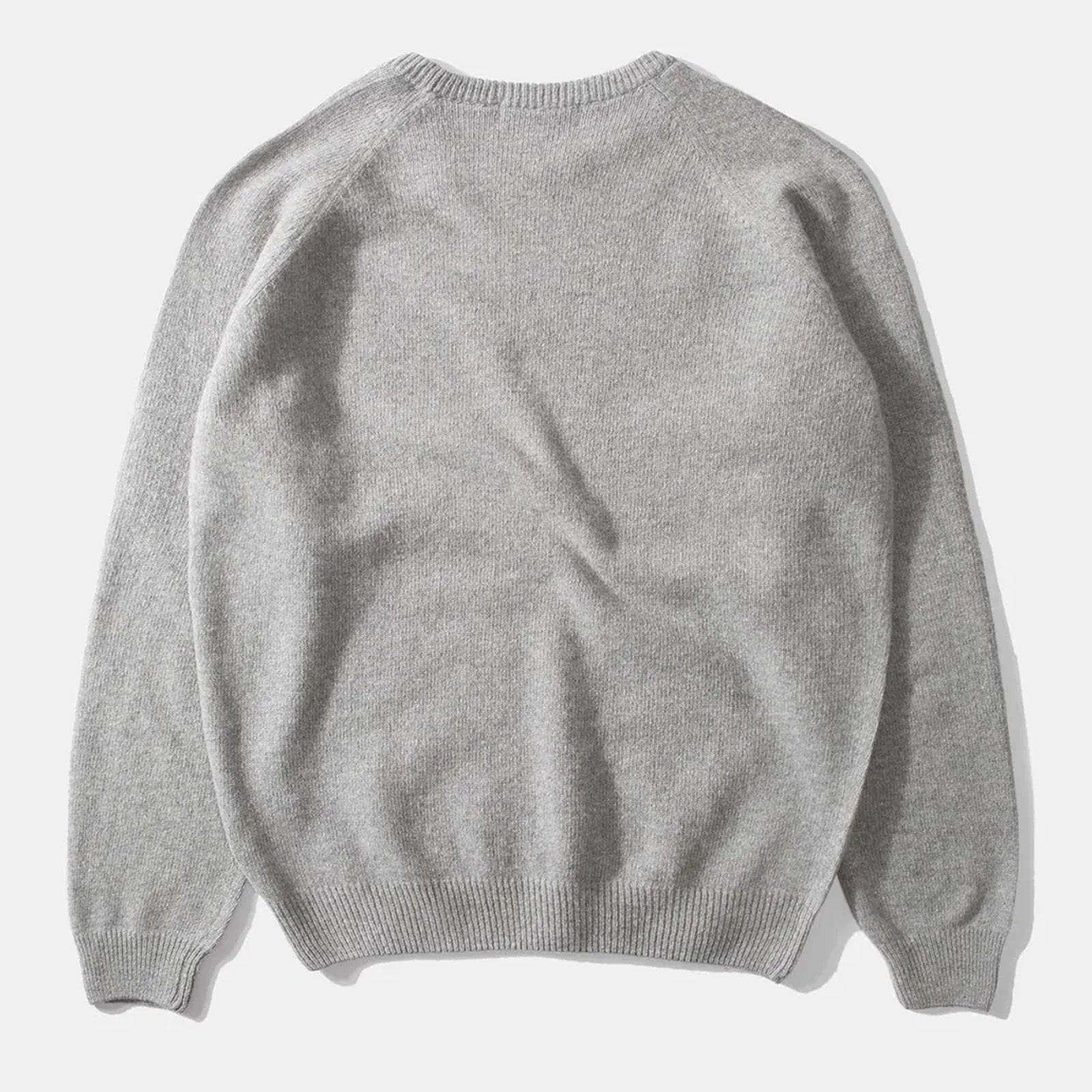 Special Duck Jumper plain light grey melange