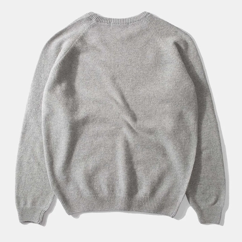 Special Duck Jumper plain light grey melange