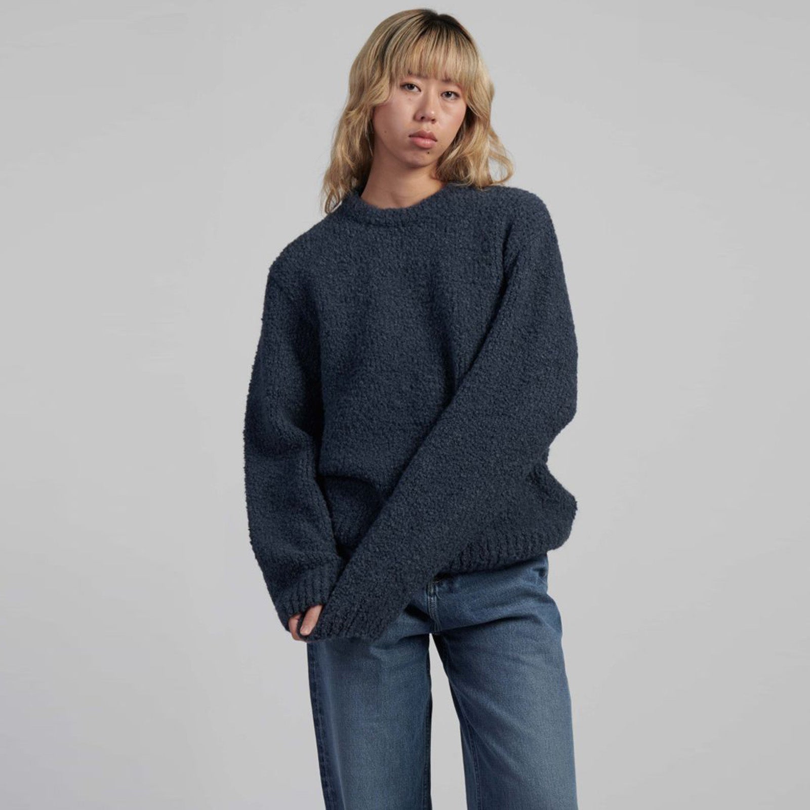 Dun Textured Jumper ink (garment wash)