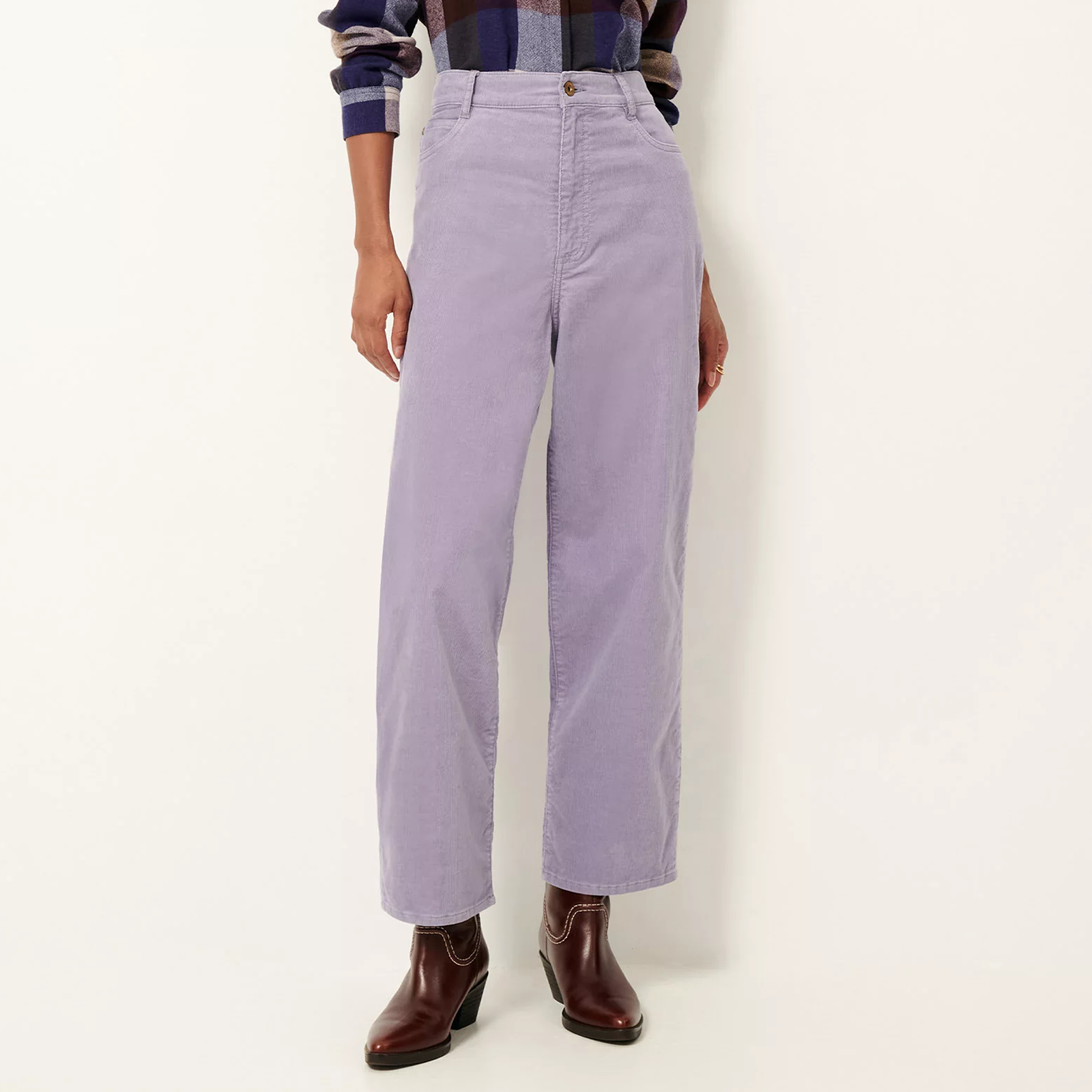 Velvet Cruise Cord Trousers lilasky