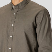 Clean Cut Linen Shirt dusty green