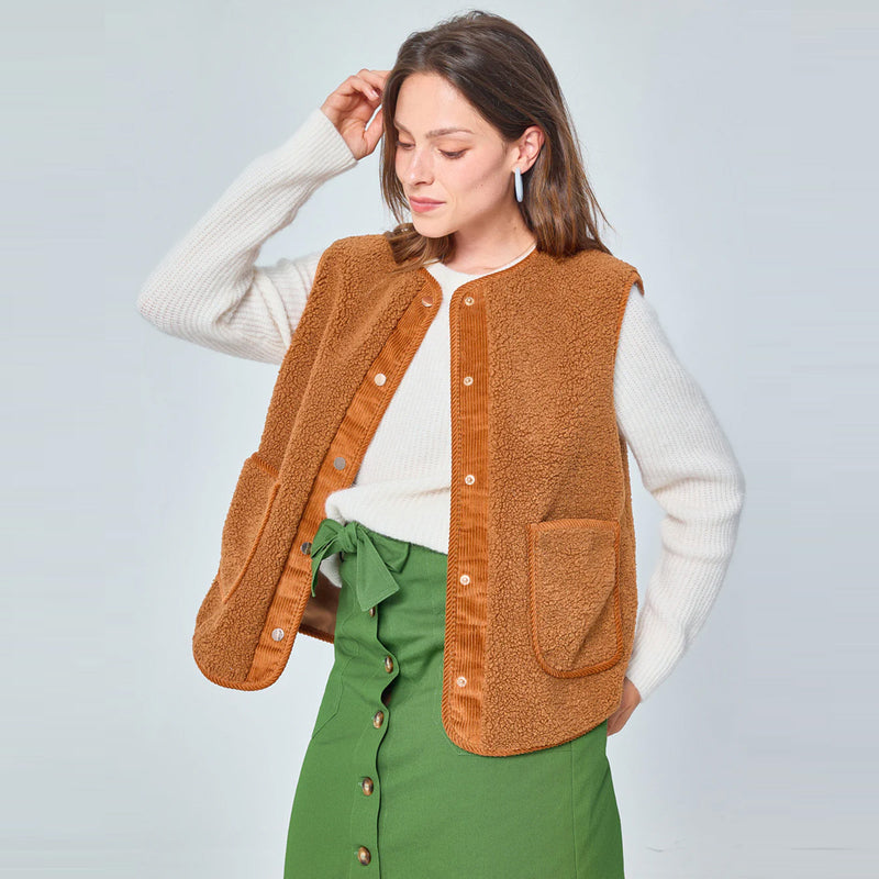 Geoffroy Vest pecan