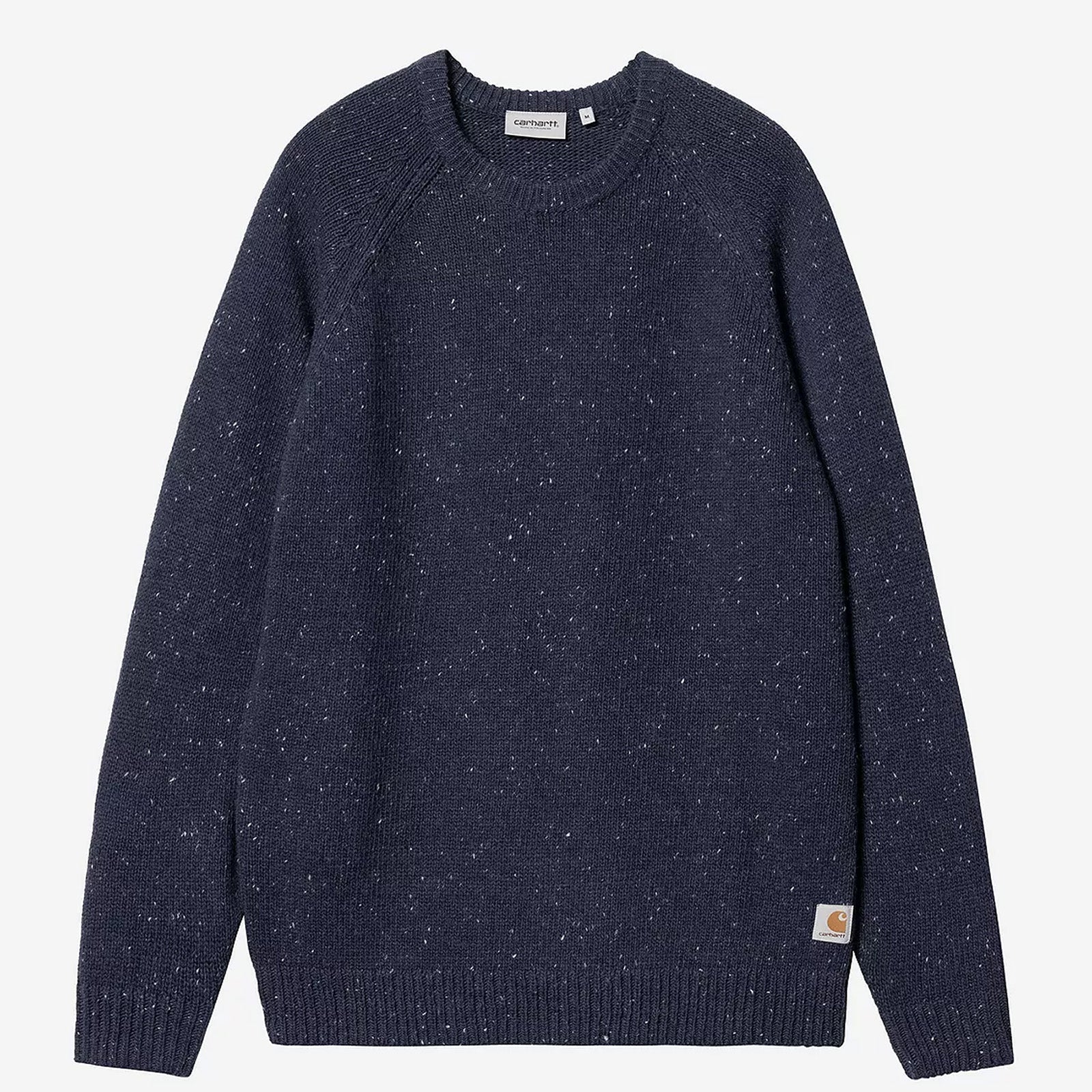 Anglistic Sweater speckeled air force blue