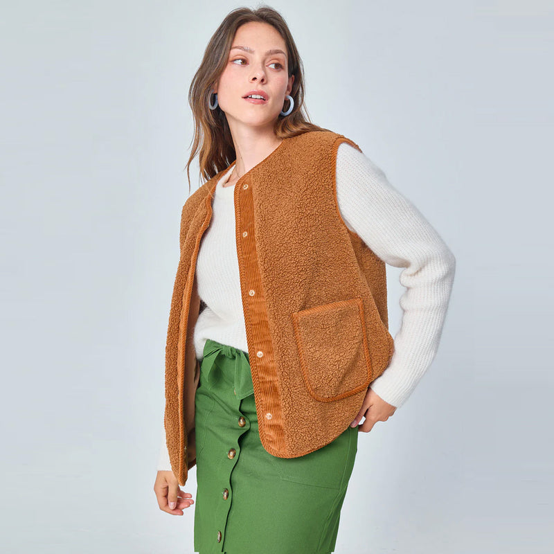 Geoffroy Vest pecan