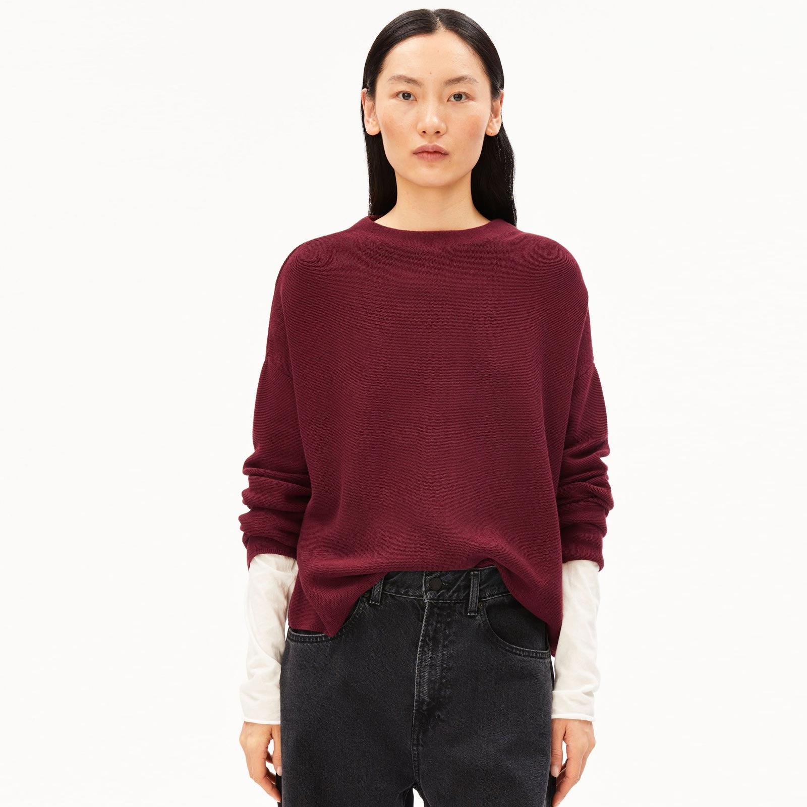 Merinaa Links Links Jumper velvet red