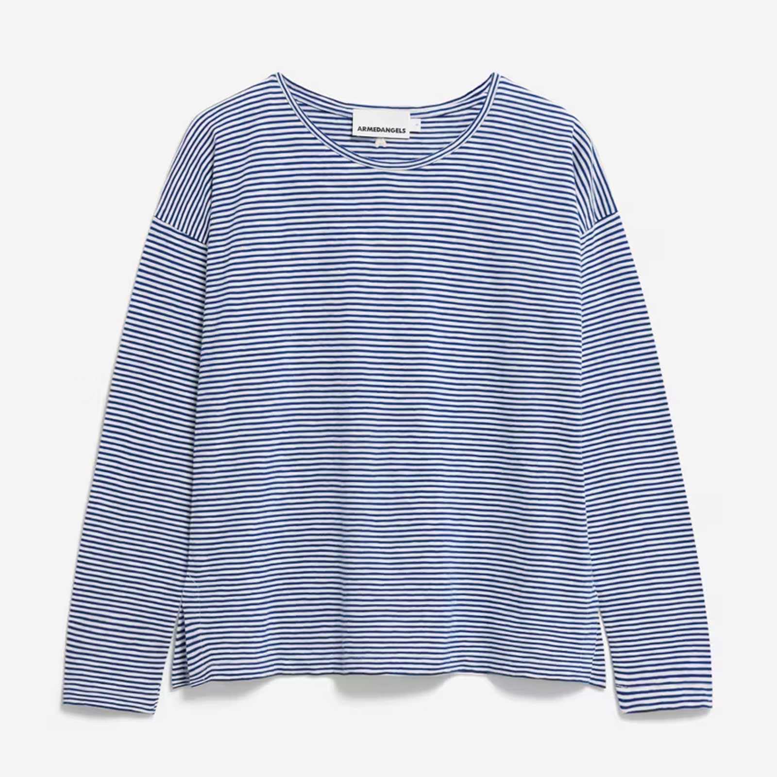 Xianaa Lovely Stripes Longsleeve oatmilk/lapis blue