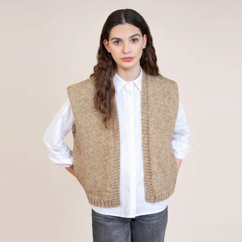 Bescara Cardigan gold Maison Anje